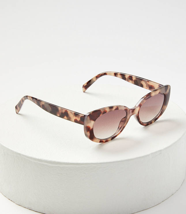 Elongated Round Sunglasses