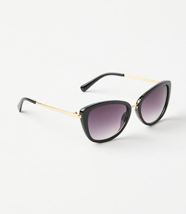 Metallic Trim Sunglasses