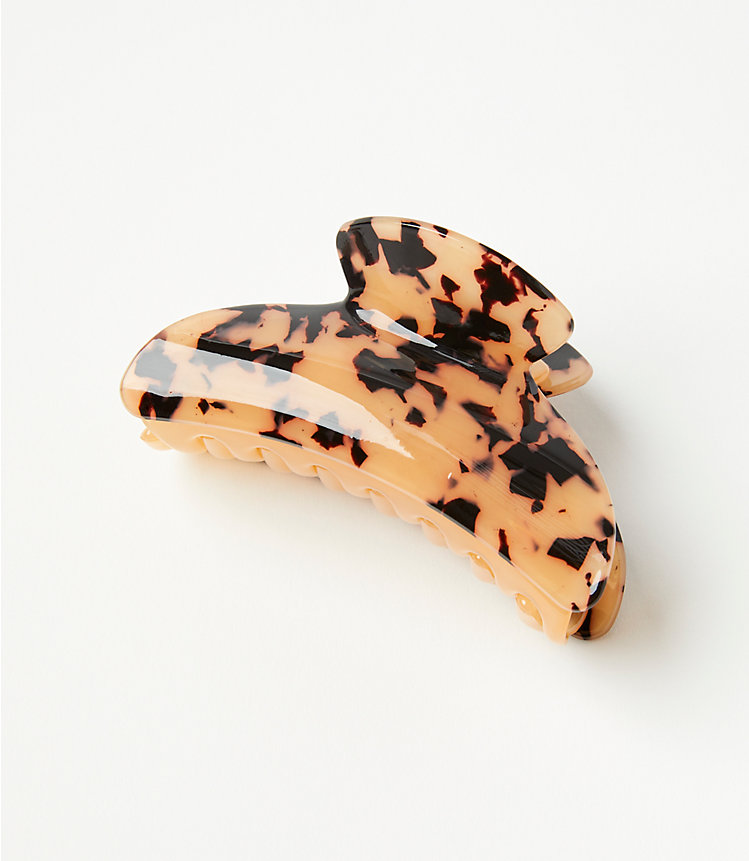Light Tortoiseshell Print Claw Hair Clip image number null