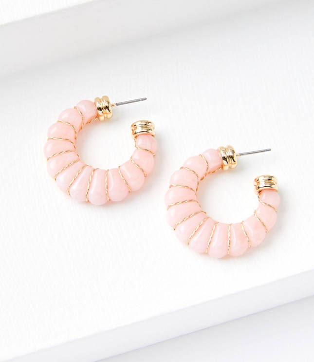 Resin on sale hoops earrings