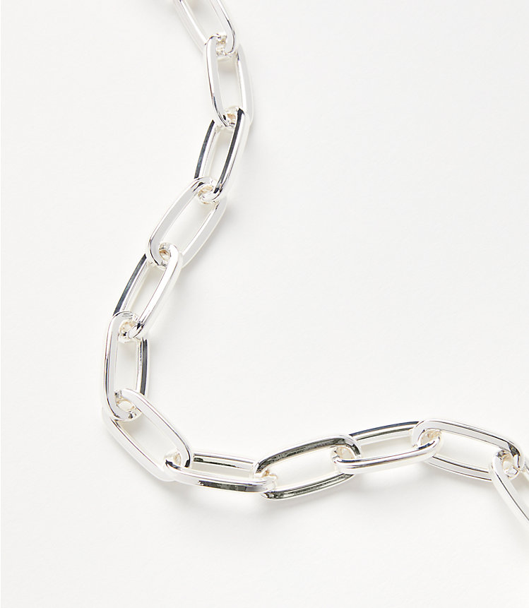 Modern Chain Link Necklace image number null