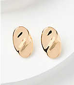 Molded Oval Stud Earrings carousel Product Image 1