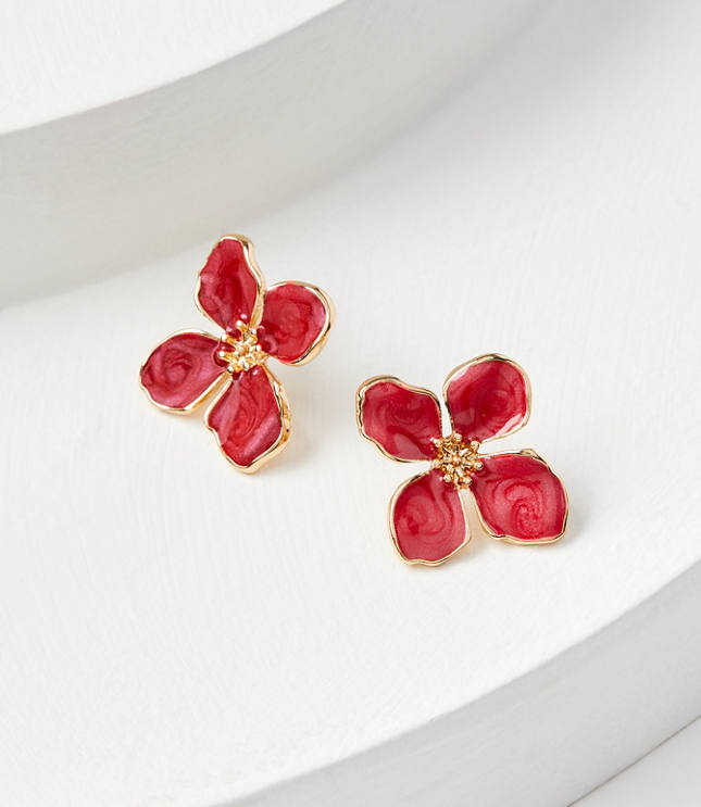 Oversized Flower Stud Earrings