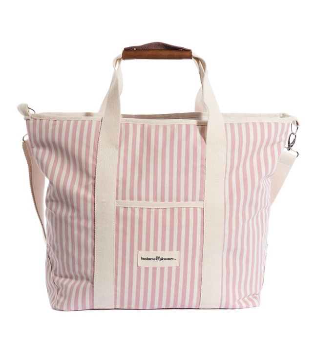 Business & Pleasure Co. Striped Cooler Tote Bag - Pretty Petal