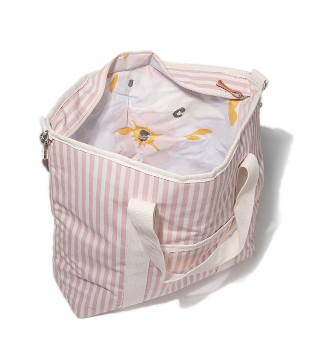 Business & Pleasure Co. Striped Cooler Tote Bag - Pretty Petal