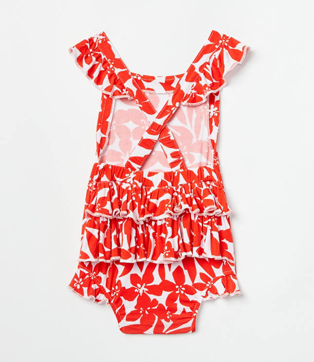 Posh Peanut x LOFT Ruffled Strap Bubble Romper