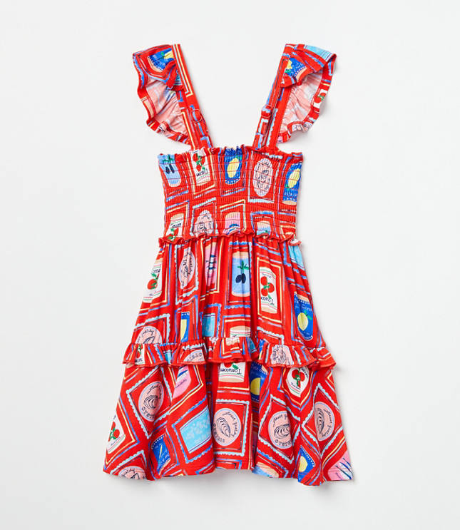 Posh Peanut x LOFT Smocked Babydoll Dress