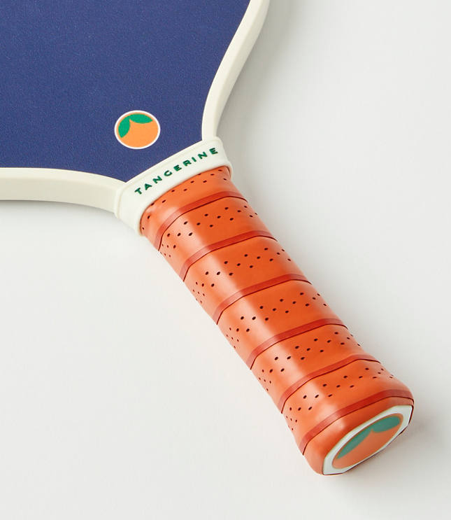Tangerine Striped Pickleball Paddle