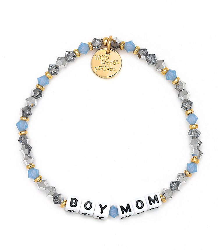 Little Words Project Boy Mom Stretch Bracelet image number null