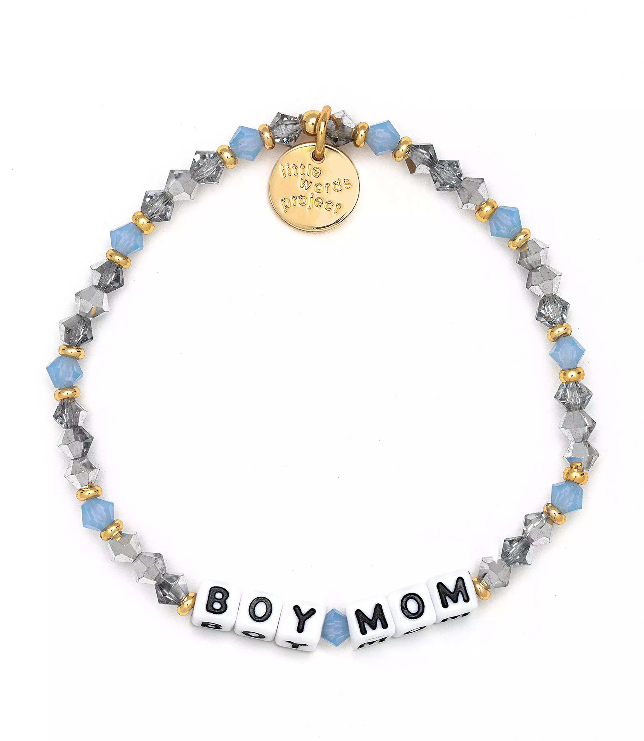 Little Words Project Boy Mom Stretch Bracelet