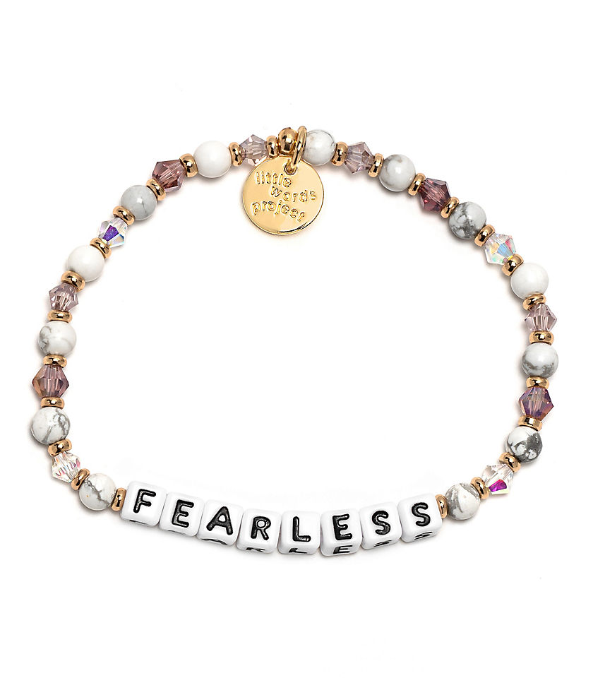 Little Words Project Fearless Stretch Bracelet