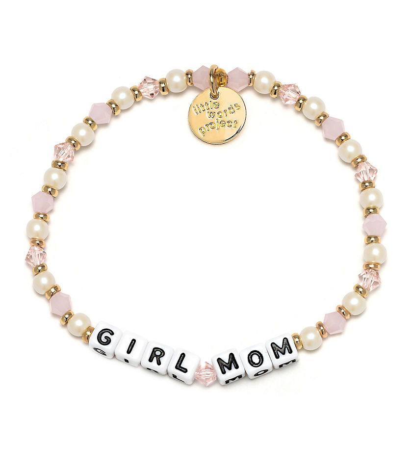 Little Words Project Girl Mom Stretch Bracelet