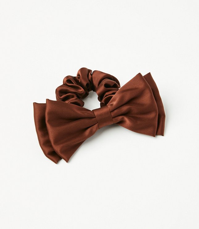 Bow Scrunchie - Chocolate