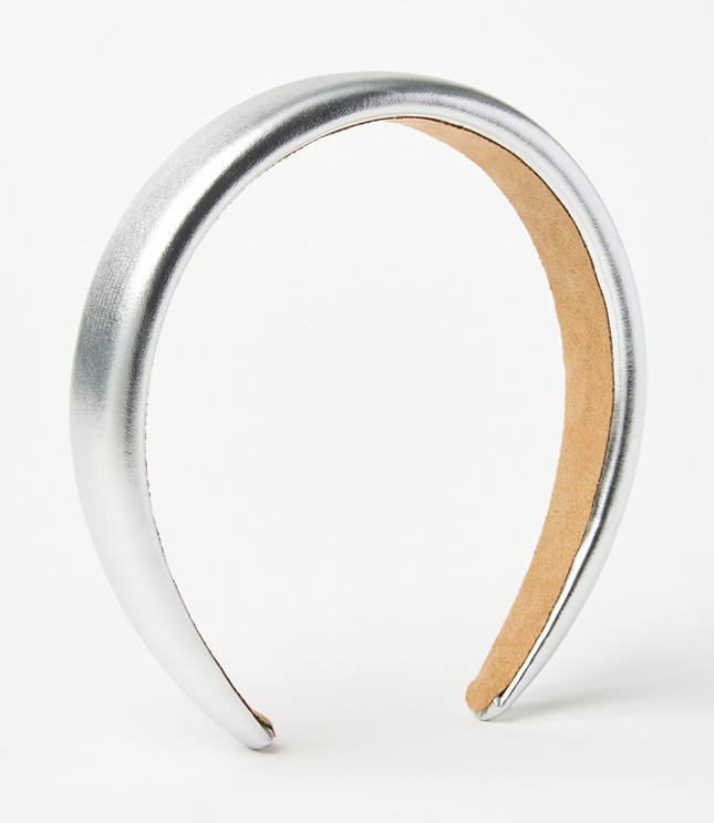 Loft Metallic Puffed Headband