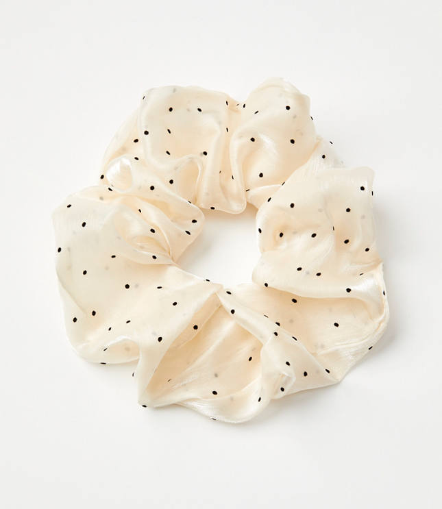 Dotted Organza Scrunchie