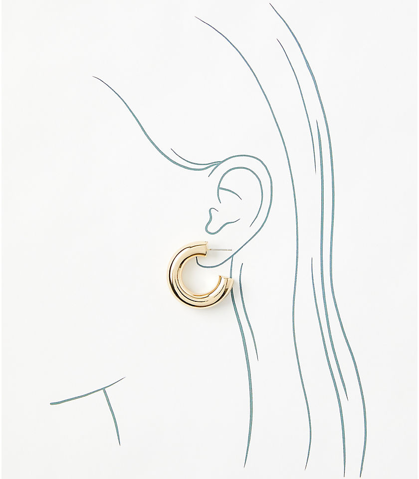 Tubular Hoop Earrings