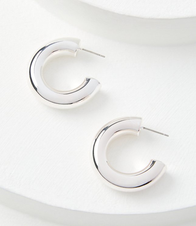 Sparkle Hoop Earrings - Pacific Aqua