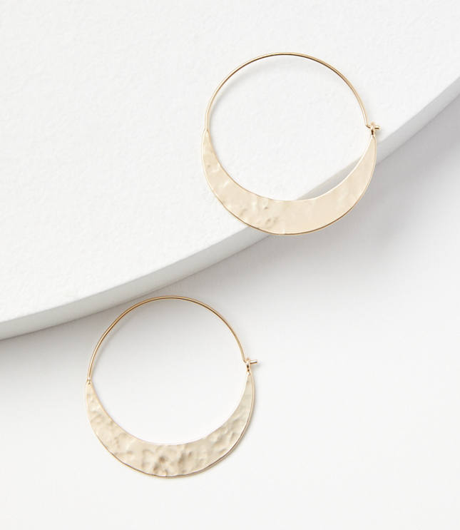 Crescent Hoop Earrings
