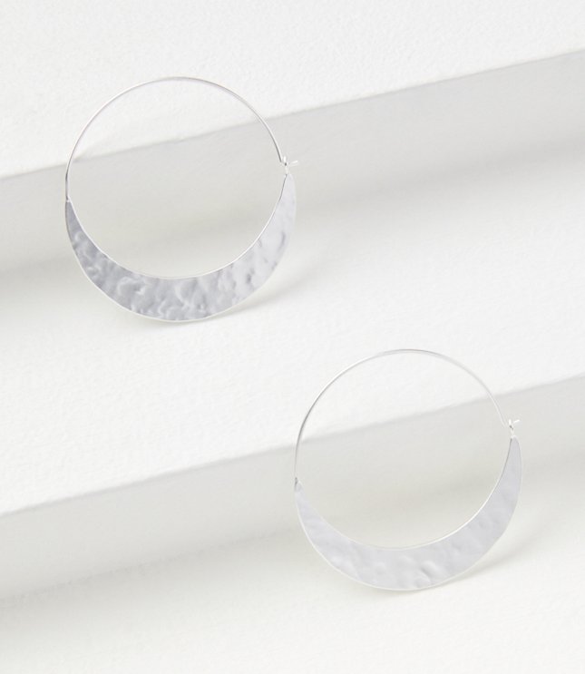 Crescent Hoop Earrings