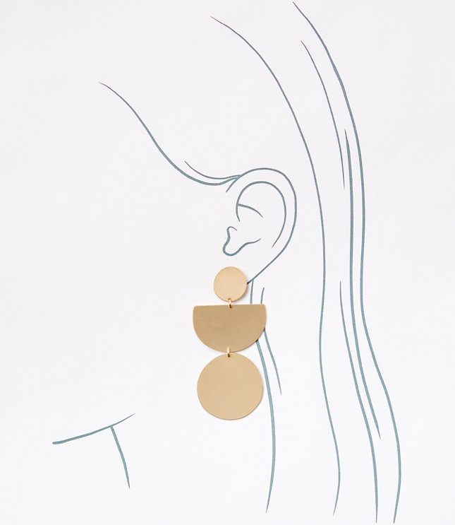 Mother Of Pearl Modern Drop Earrings