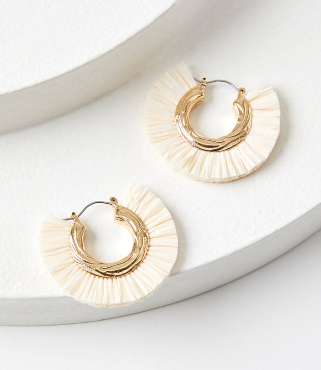 Enamel Hoop Earrings