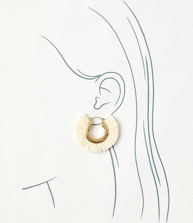 Enamel Hoop Earrings