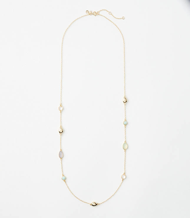 Mixed Station Necklace - Multicolor