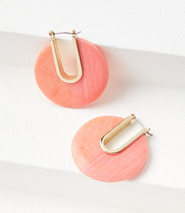 Mother Of Pearl Modern Drop Earrings