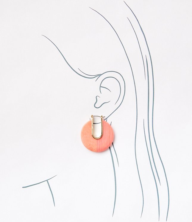 Mother Of Pearl Modern Drop Earrings