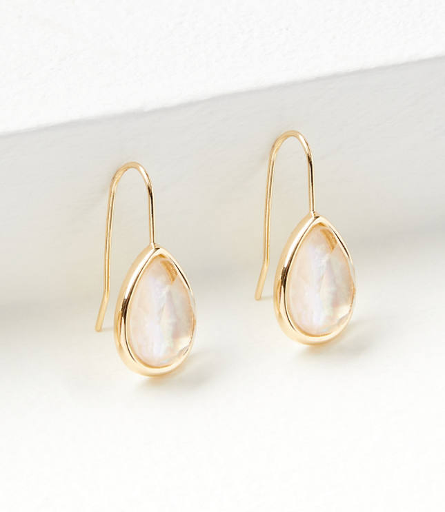Loft Mother Of Pearl Teardrop Earrings