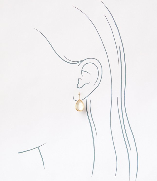 Mother Of Pearl Teardrop Earrings