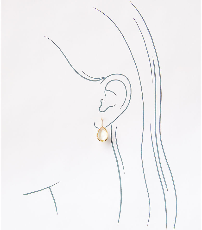 Mother Of Pearl Teardrop Earrings