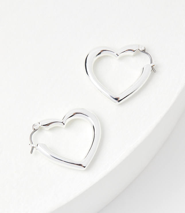 Heart Hoop Earrings