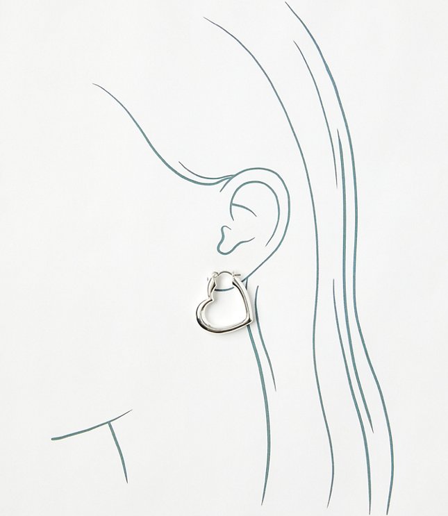 Heart Hoop Earrings