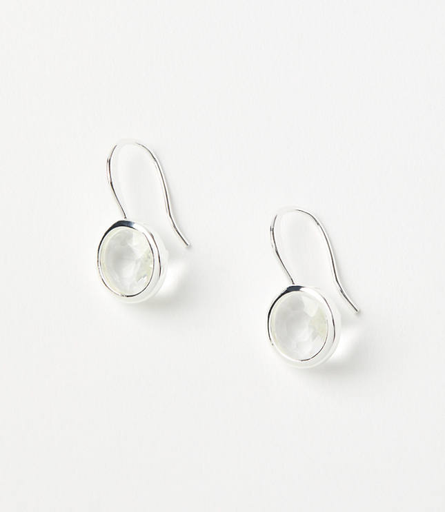 Delicate Crystal Pull Through Earrings