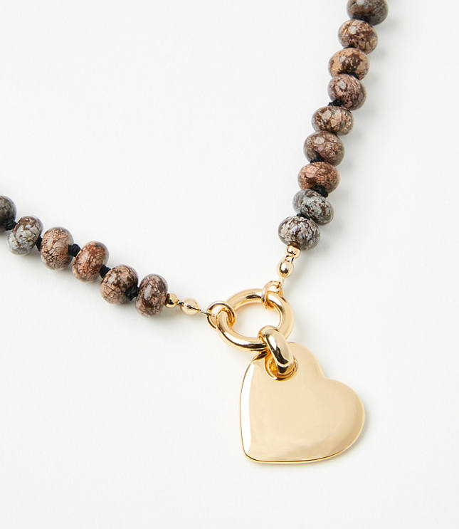 Heart Beaded Statement Necklace