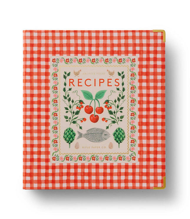 Rifle Paper Co. Cherry Farm Recipe Binder