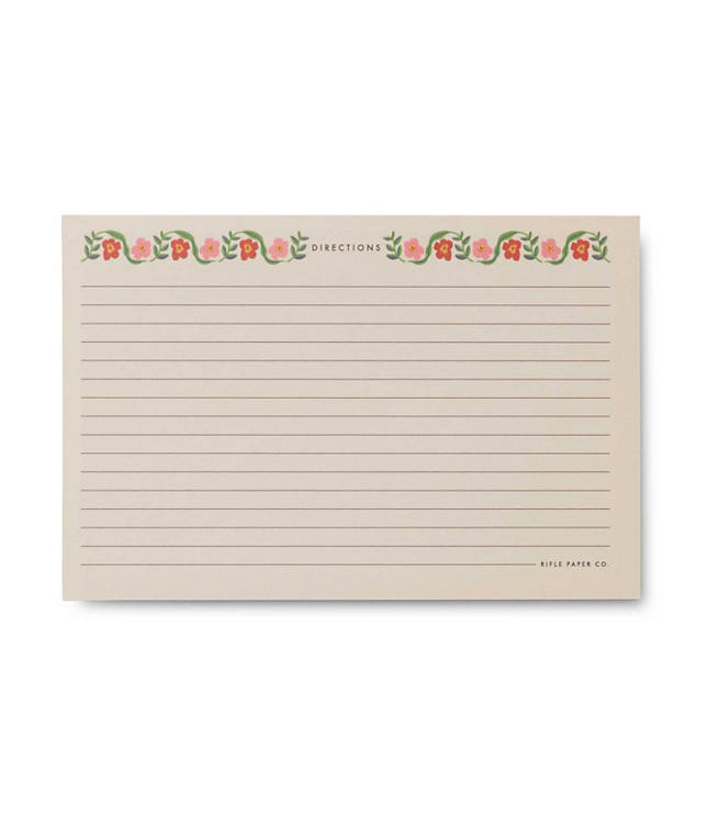 Rifle Paper Co. Pack of 12 Cherry Farm Recipe Cards