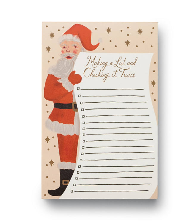 Rifle Paper Co. Santa's List Notepad