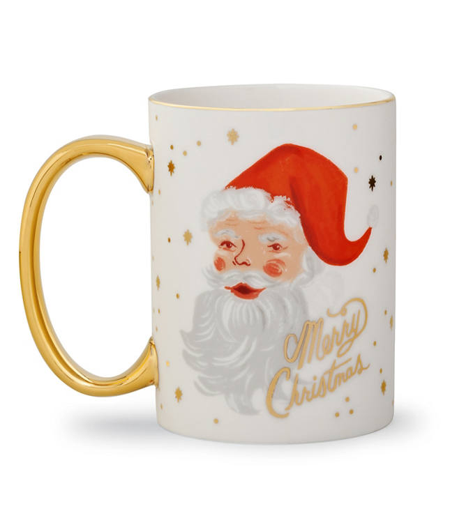 Rifle Paper Co. Winking Santa Claus Porcelain Mug
