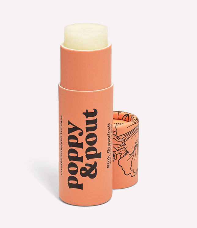 Poppy & Pout Pink Grapefruit Lip Balm