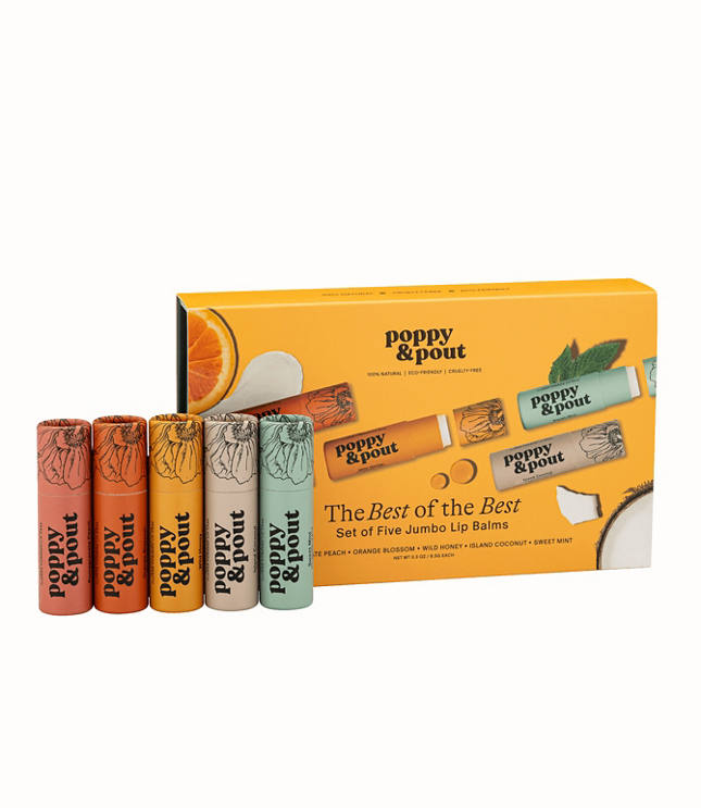 Poppy & Pout Best Of The Best Lip Balm Gift Set