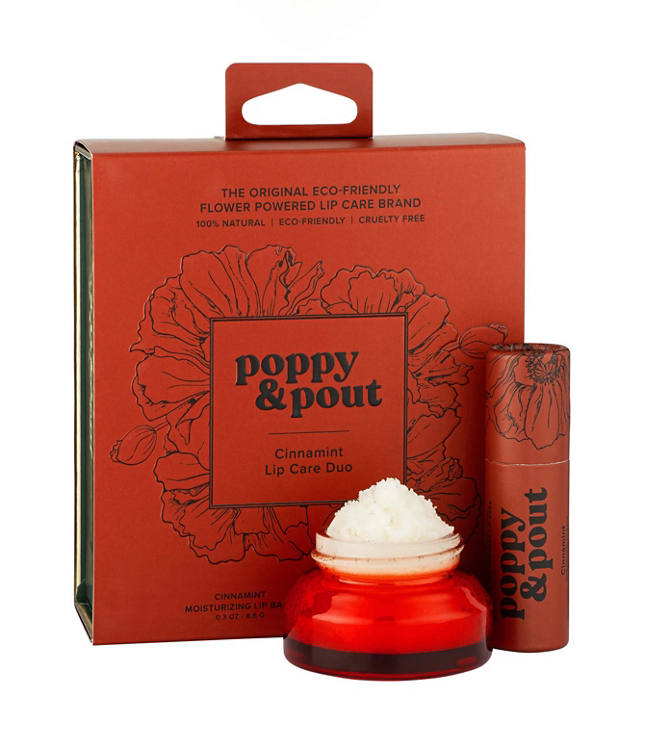 Poppy & Pout Cinnamint Lip Care Duo Gift Set