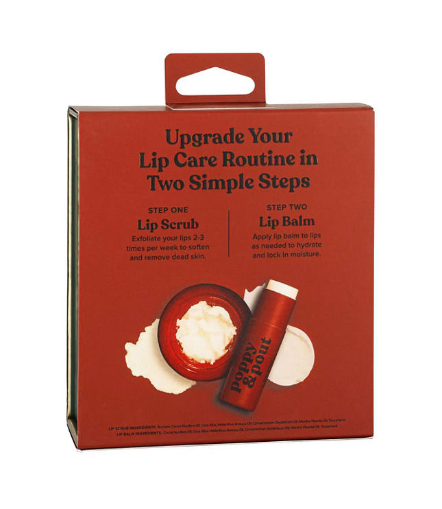 Poppy & Pout Cinnamint Lip Care Duo Gift Set