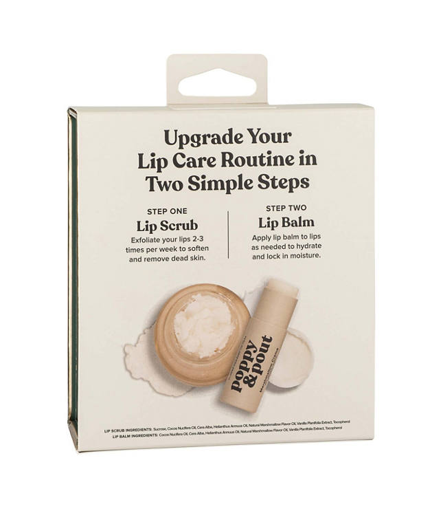 Poppy & Pout Marshmallow Creme Lip Care Duo Gift Set