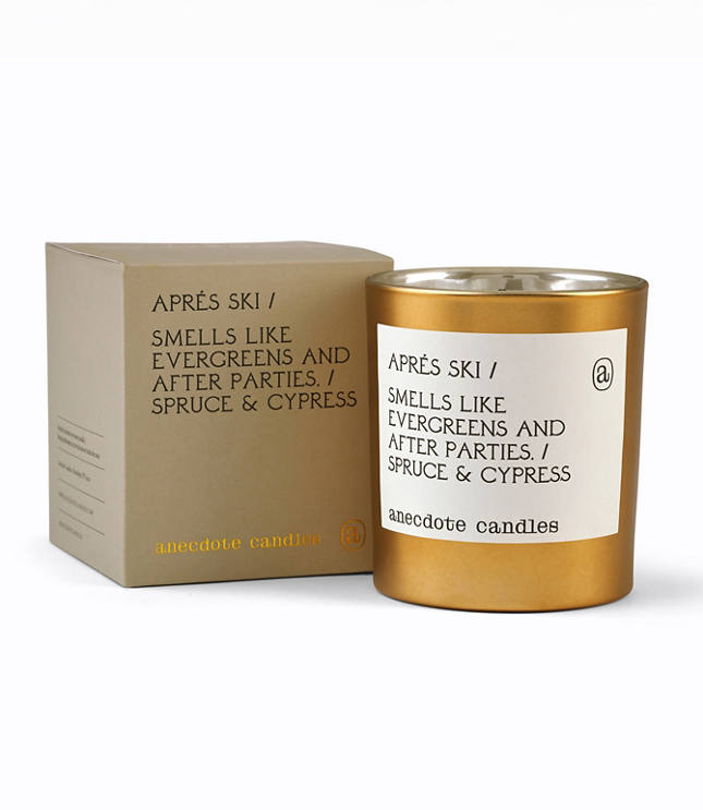 Anecdote Candles Aprés Ski Gold Tumbler Candle