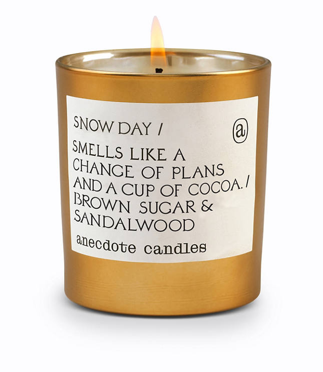 Anecdote Candles Snow Day Gold Tumbler Candle