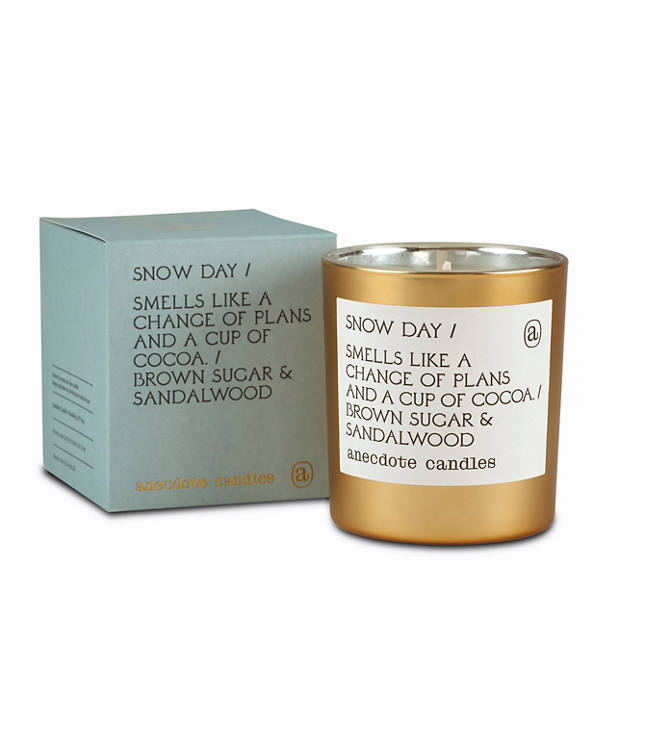 Anecdote Candles Snow Day Gold Tumbler Candle