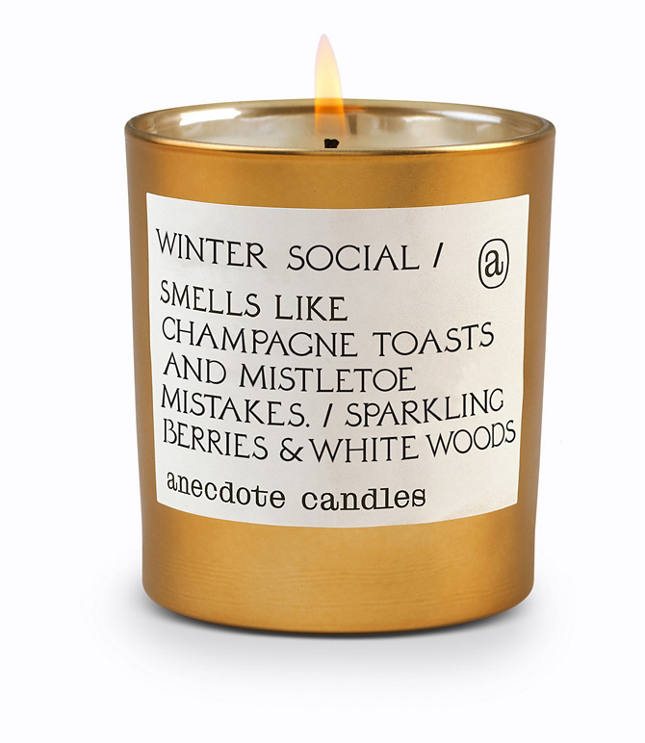 Anecdote Candles Winter Social Gold Tumbler Candle