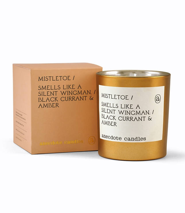 Anecdote Candles Mistletoe Gold Tumbler Candle